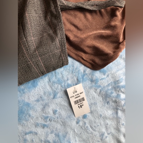 NWT TWO sexy tops sheer see through buttoned blouse crop top - Picture 14 of 17